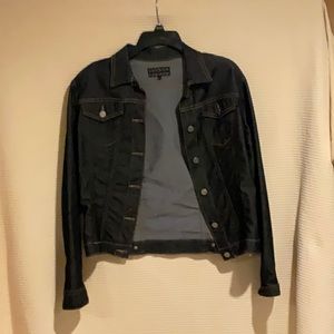 Dark blue denim Jean jacket SIZE Large EUC